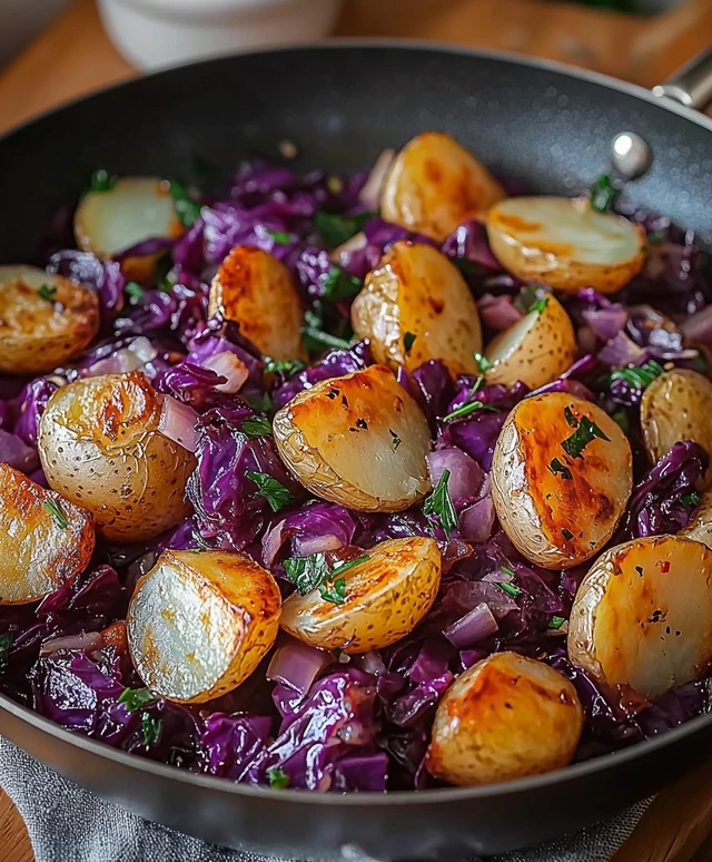 Rotkohl mit Kartoffeln