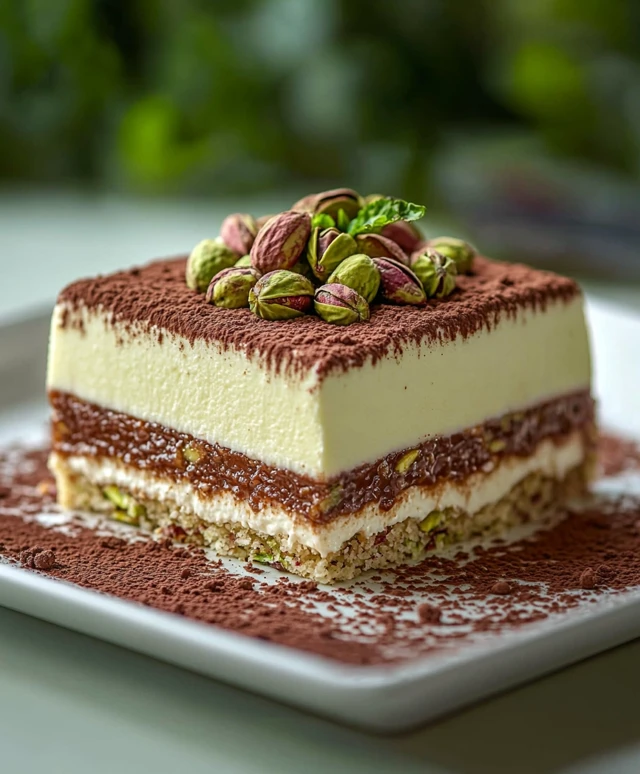 Pistazien-Tiramisu genießen
