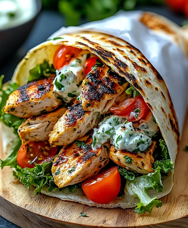 Mediterrane Hähnchen Gyros