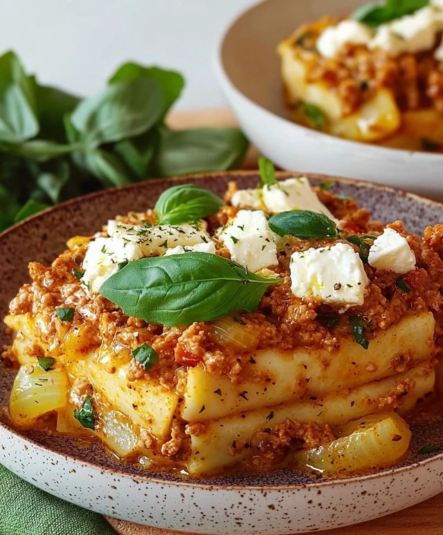 Griechischer Hackauflauf Feta