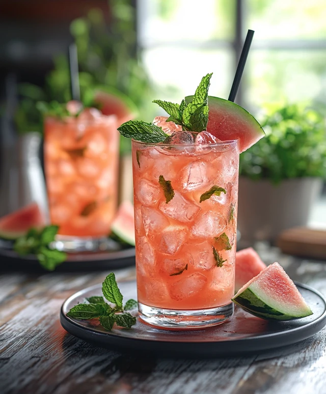 Wassermelonen-Minz-Limonade