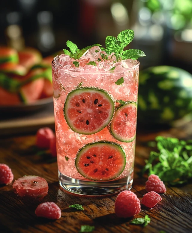 Wassermelonen-Minz-Limonade