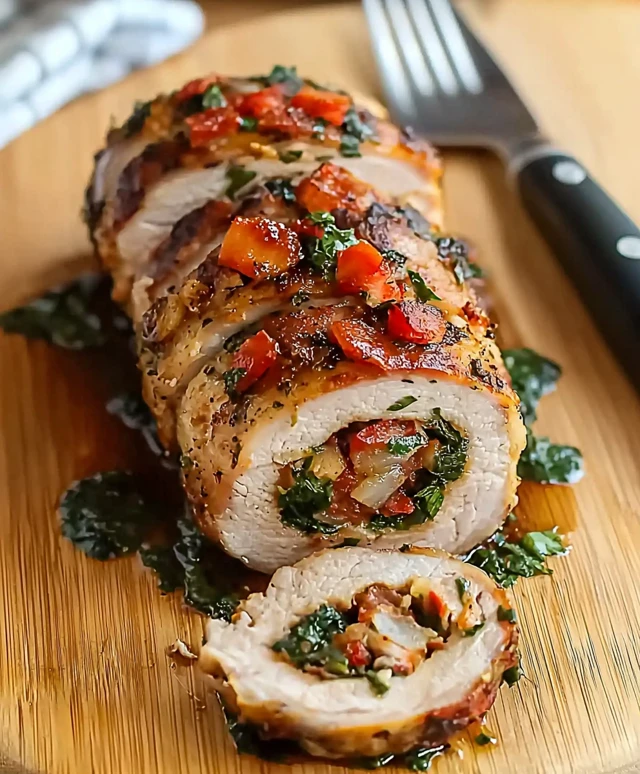 Gefülltes Schweinefilet zubereiten