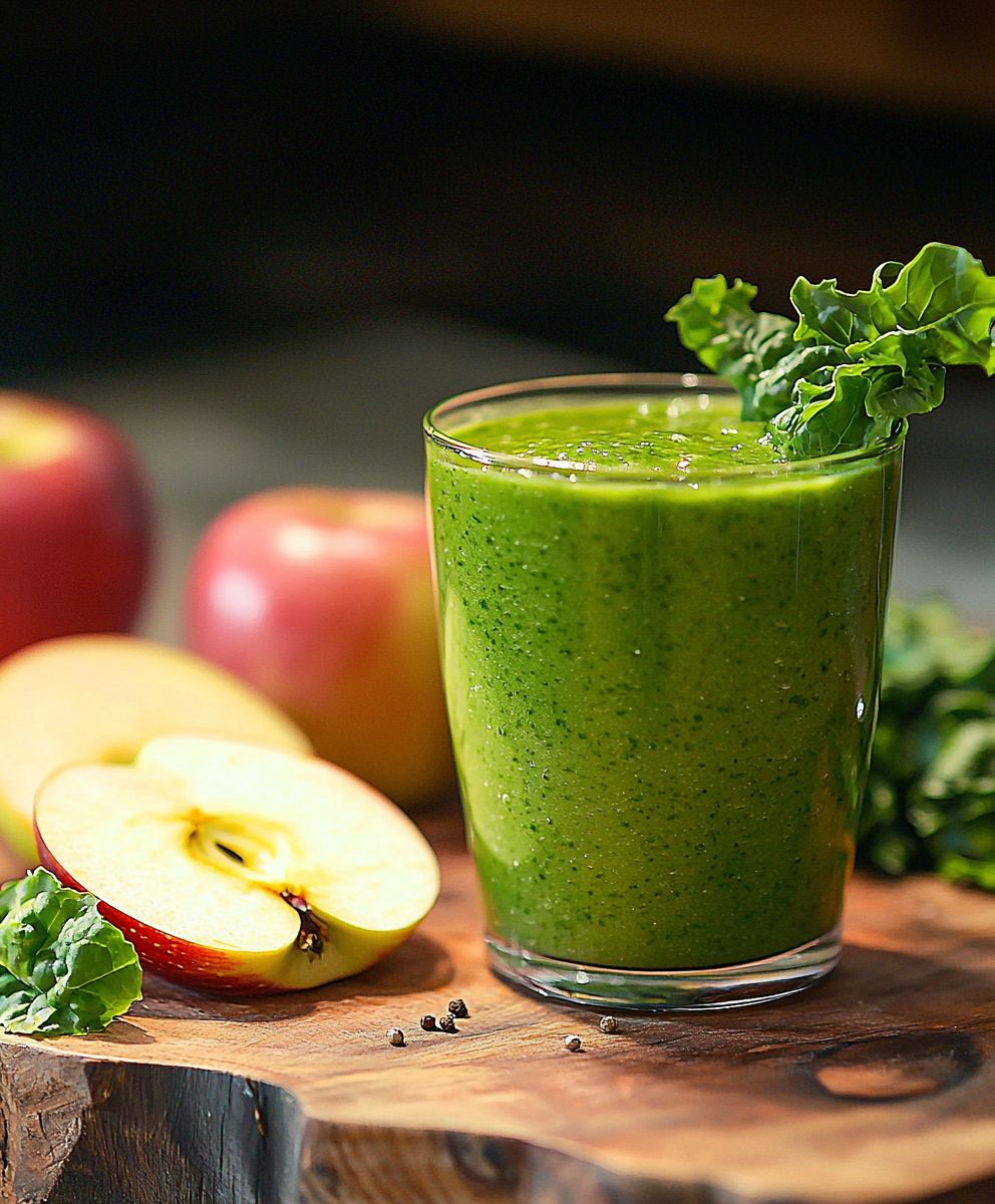 Grüner Smoothie Apfelessig