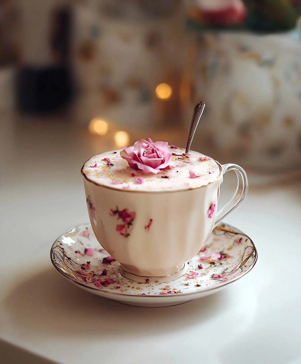Rosen Vanille Milch