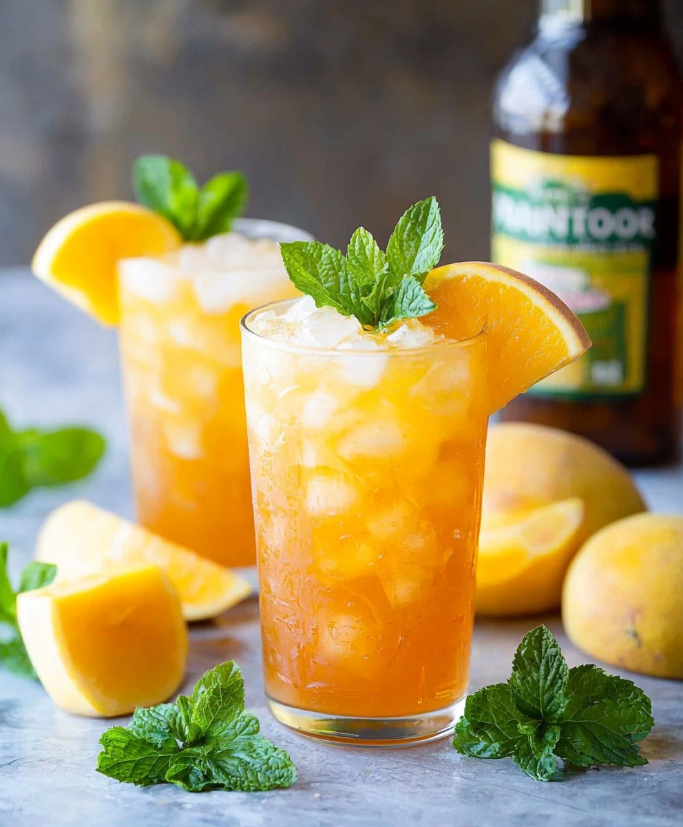 Mango Schwarztee Limonade