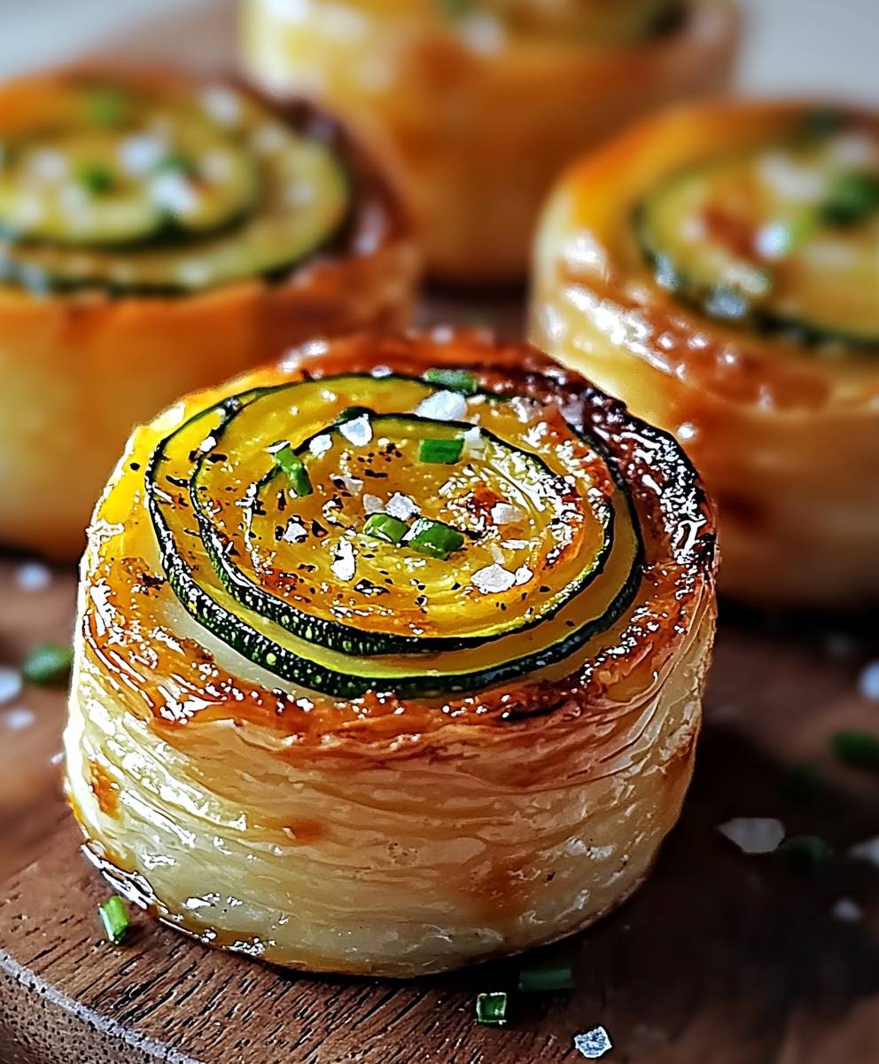 Zucchini Zwiebel Flans