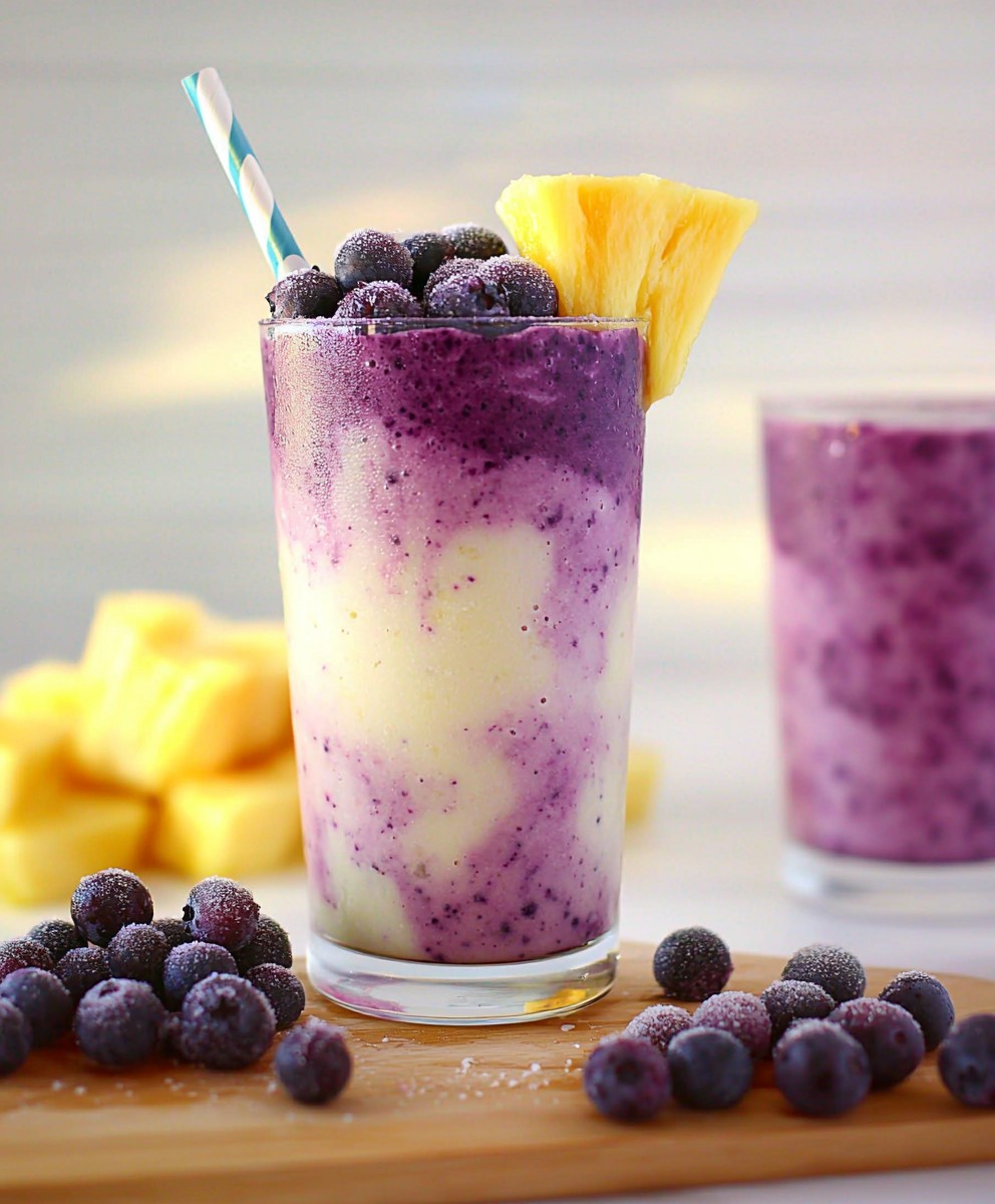 Blaubeer Ananas Smoothie