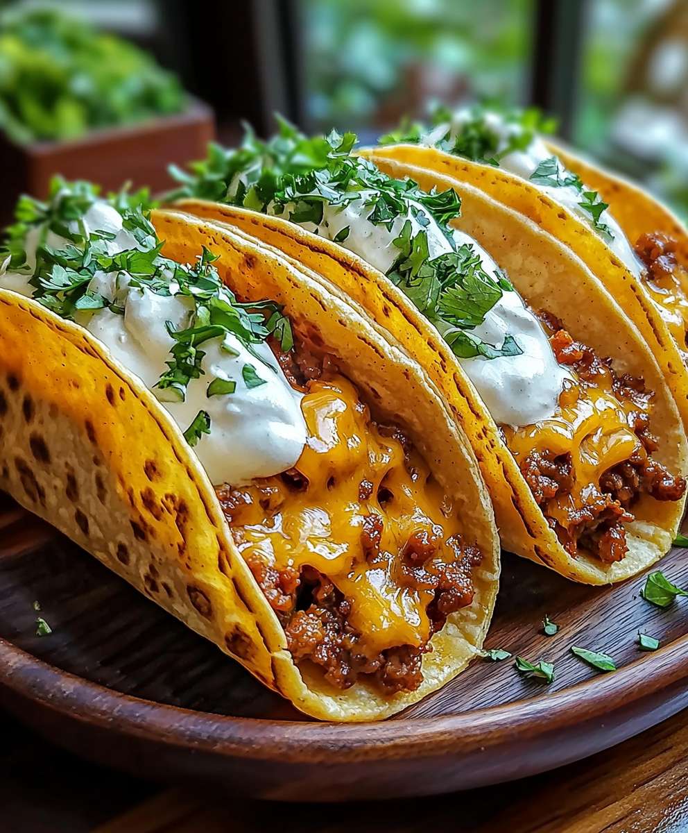 Käse Tacos gefüllt