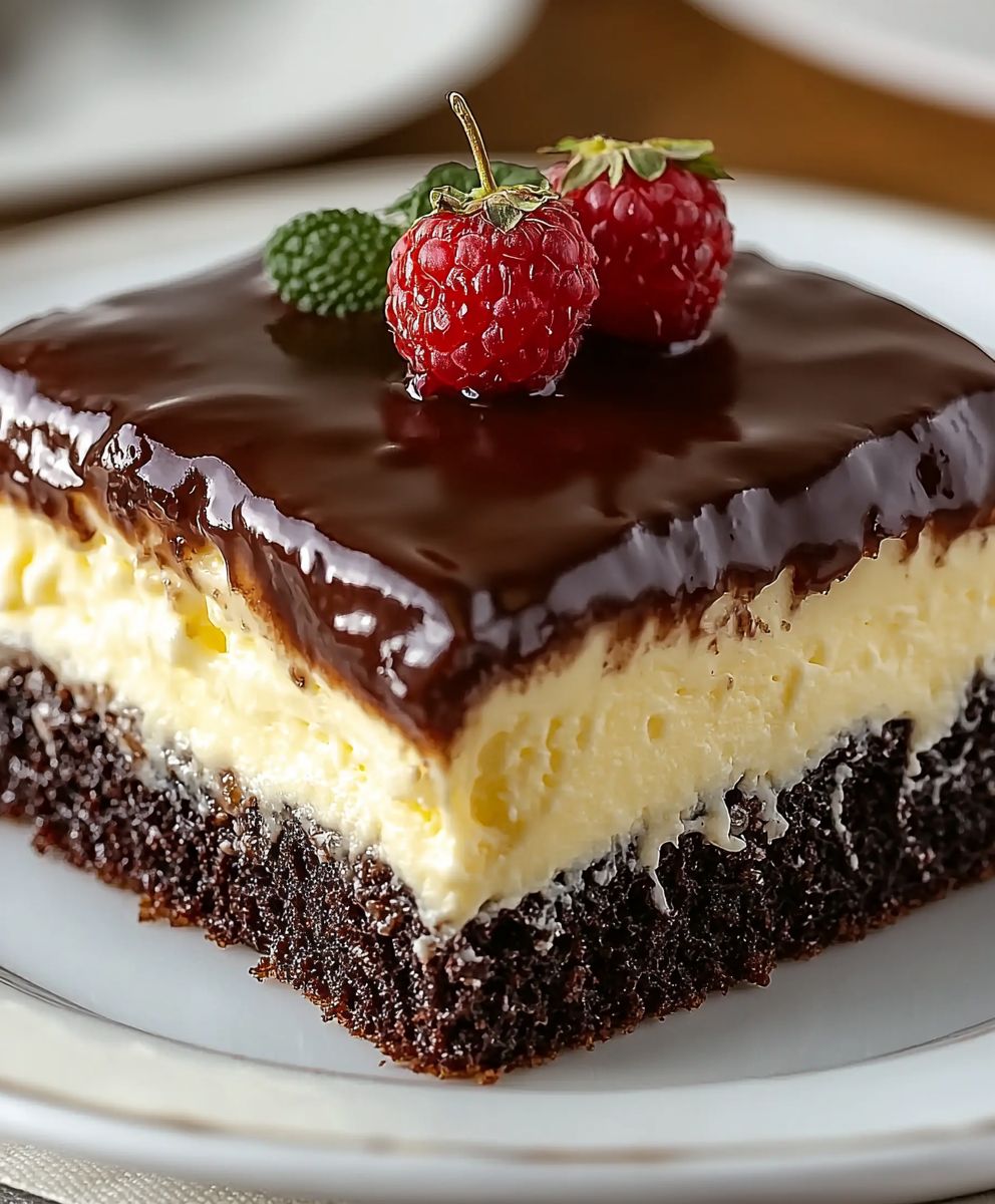 Boston Cream Poke Kuchen