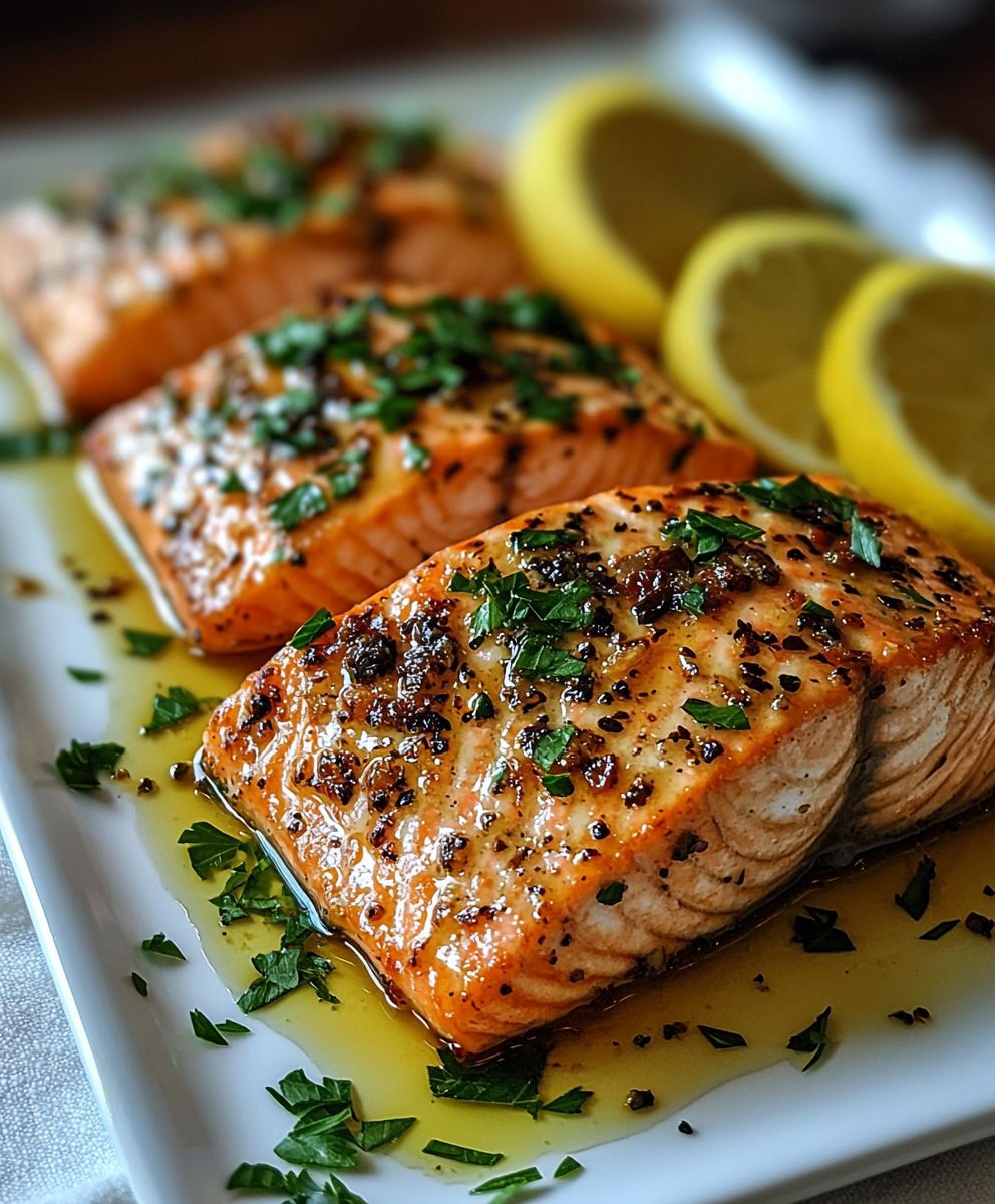 Knoblauchbutter Lachs