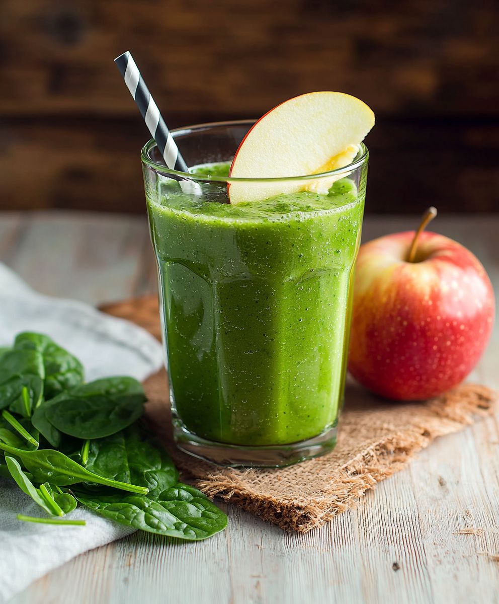 Spinat Apfel Smoothie