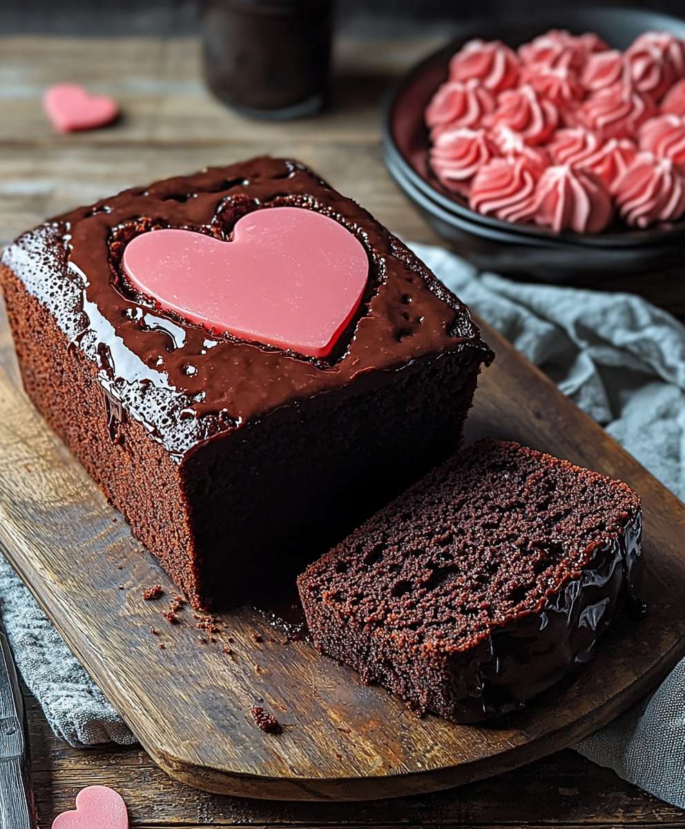 Schokoladen Kastenkuchen Herz