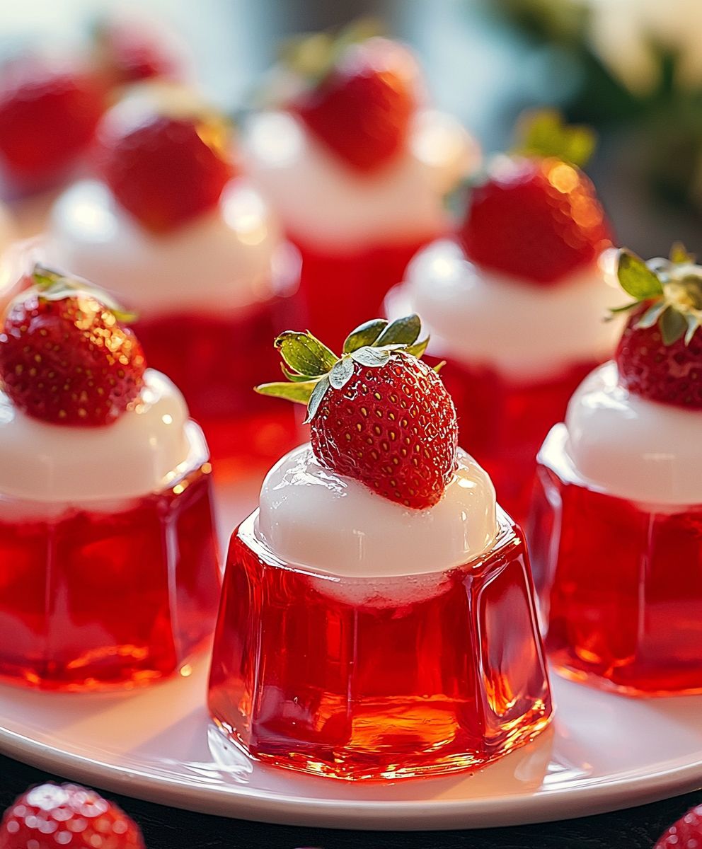 Erdbeer Daiquiri Jello Shots