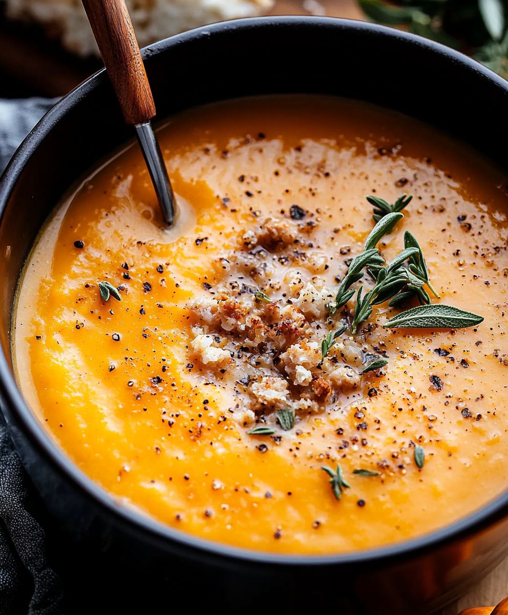 Butternusskürbis Suppe selber machen