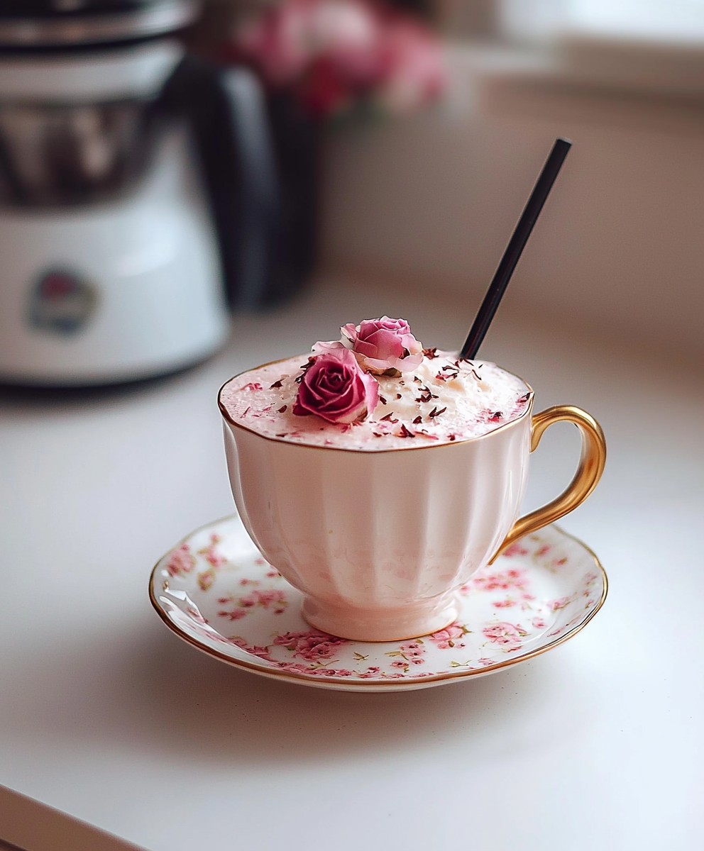 Rosen Vanille Milch