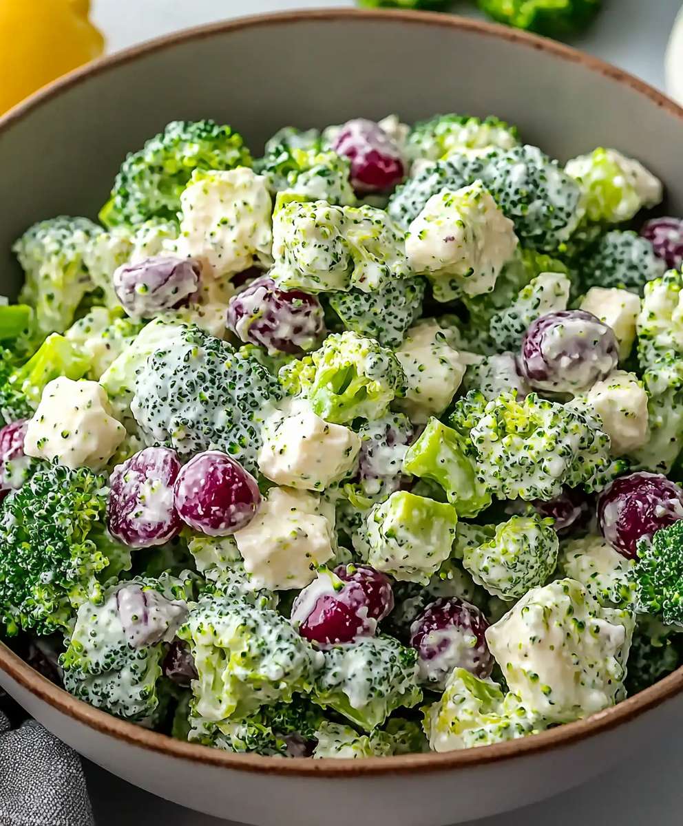 Brokkolisalat griechischer Joghurt