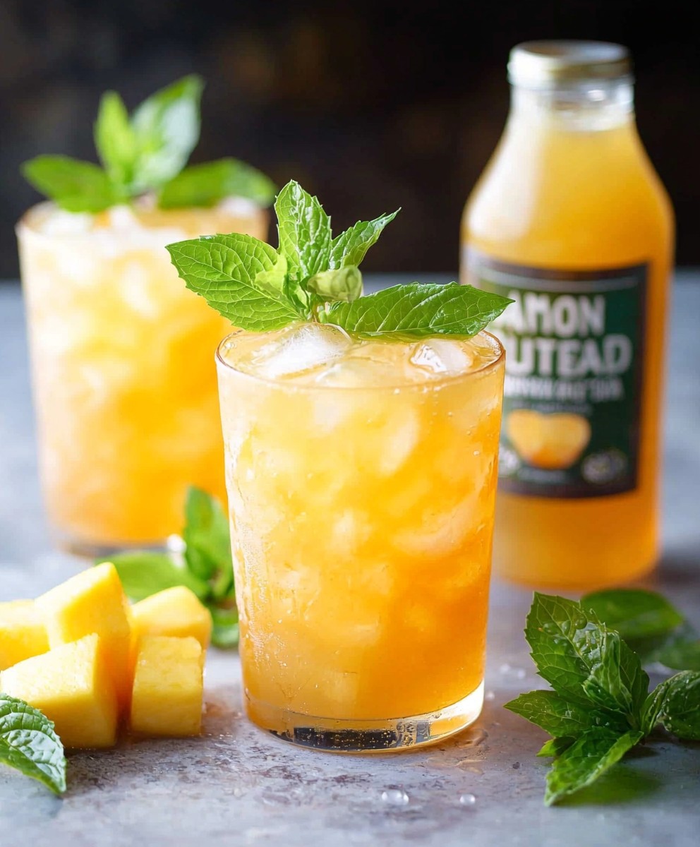 Mango Schwarztee Limonade