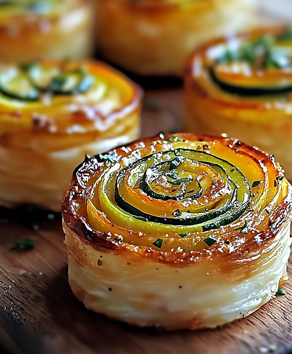 Zucchini Zwiebel Flans