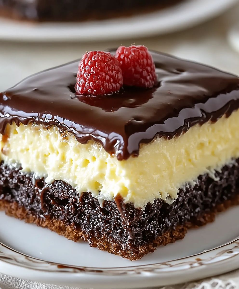 Boston Cream Poke Kuchen