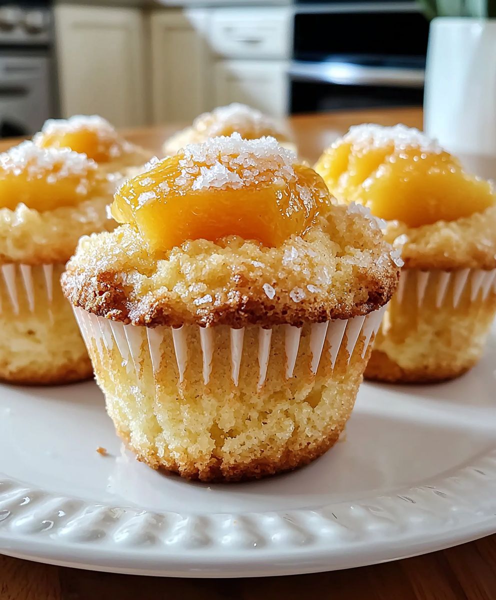 Pfirsich Cobbler Muffins