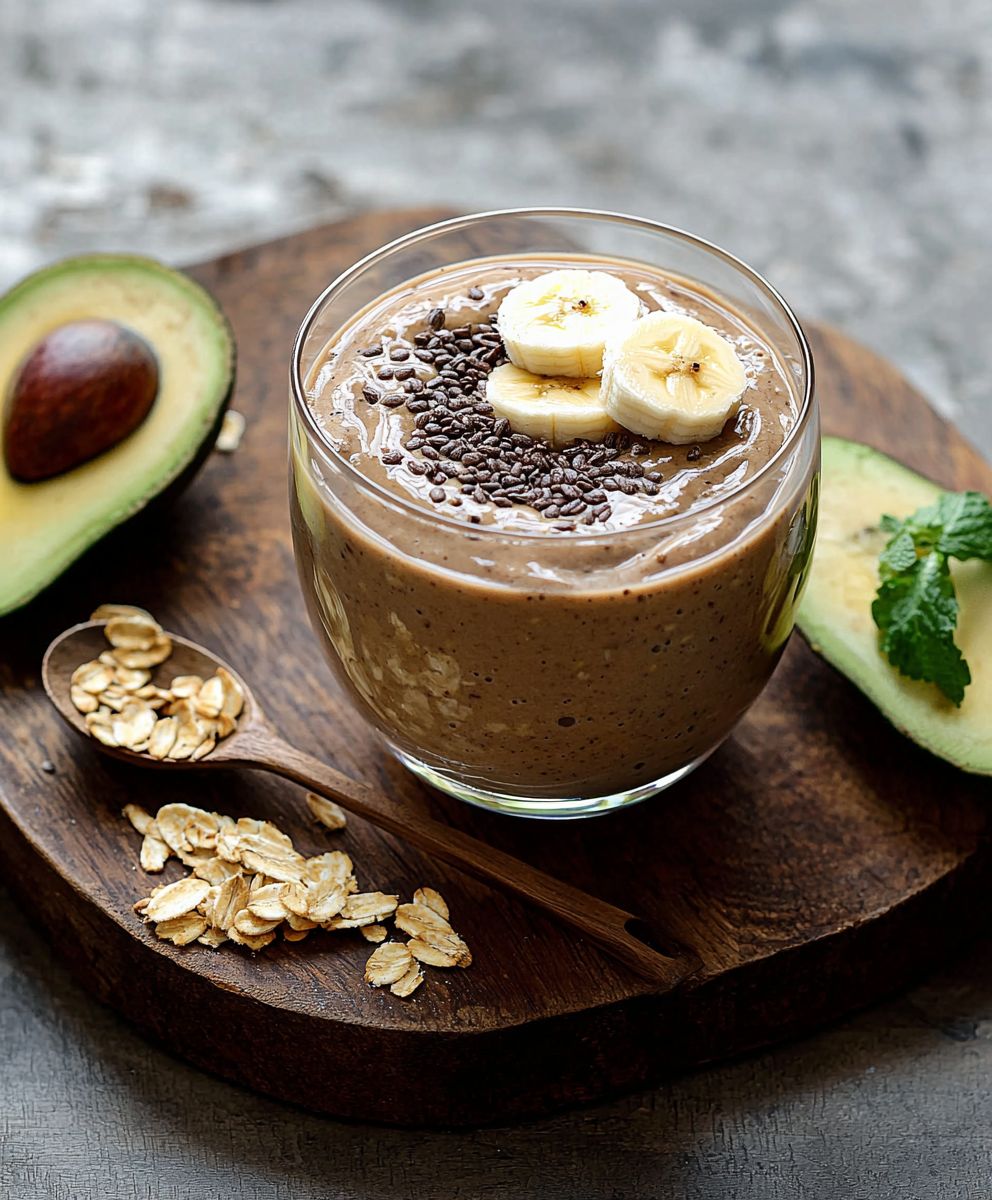 Avocado Banane Frühstücksshake