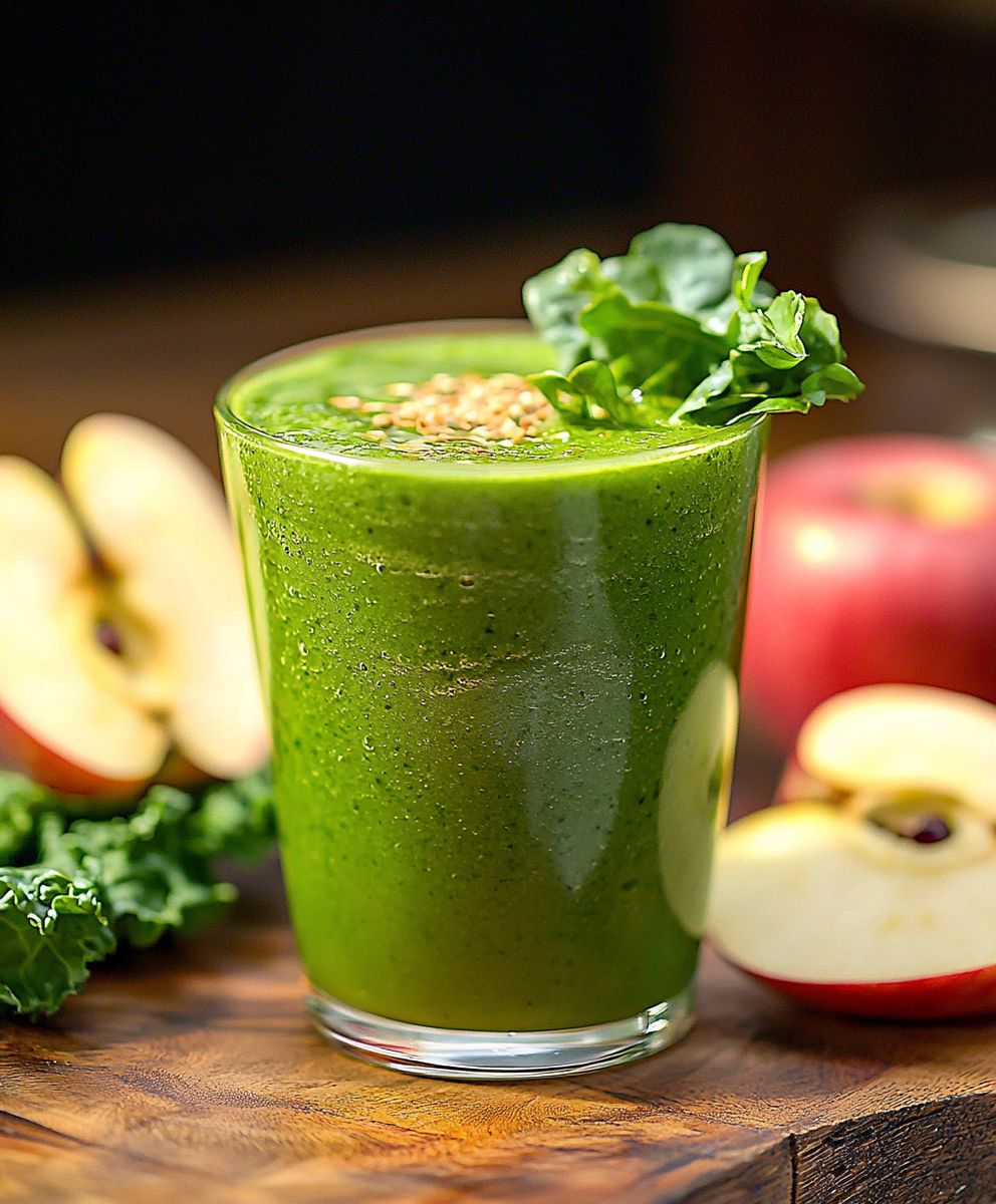Grüner Smoothie Apfelessig
