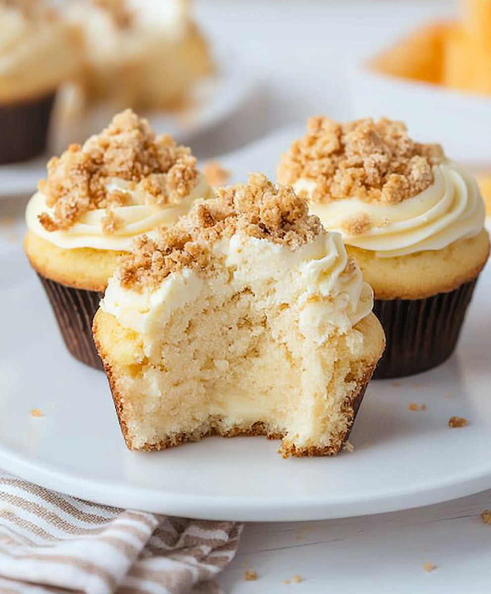 Käsekuchen Muffins Streusel