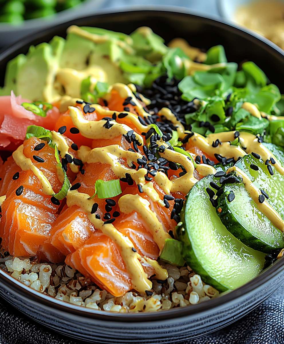 Poke Bowl mit Lachs