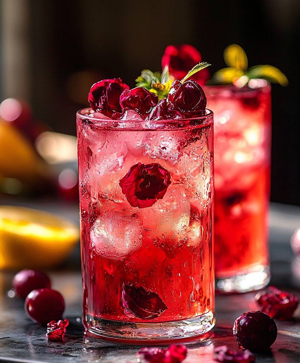 Kirsch Hibiskus Eistee selber machen