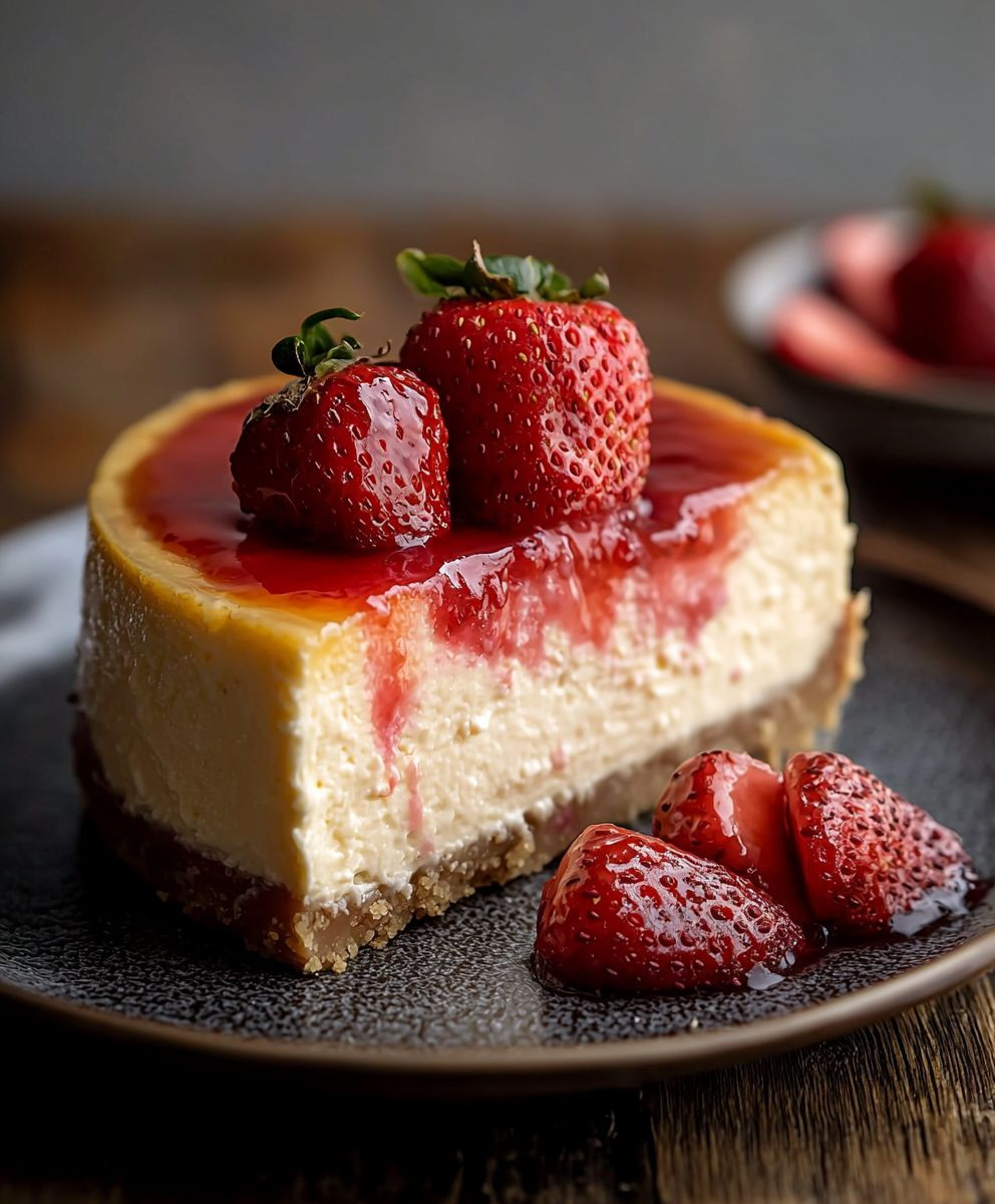 Erdbeer Käsekuchen backen