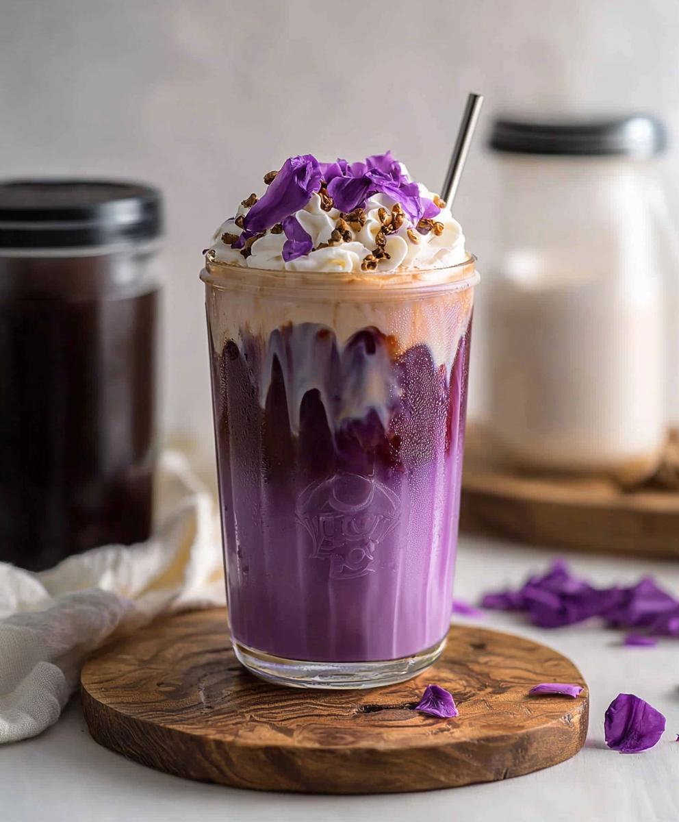 Eisgekühlter Ube Latte