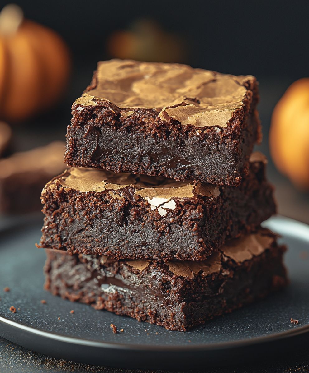 Kürbis Brownies backen