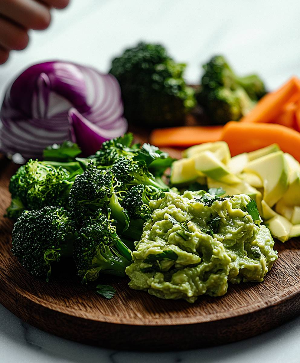 Brokkoli Guacamole Platte