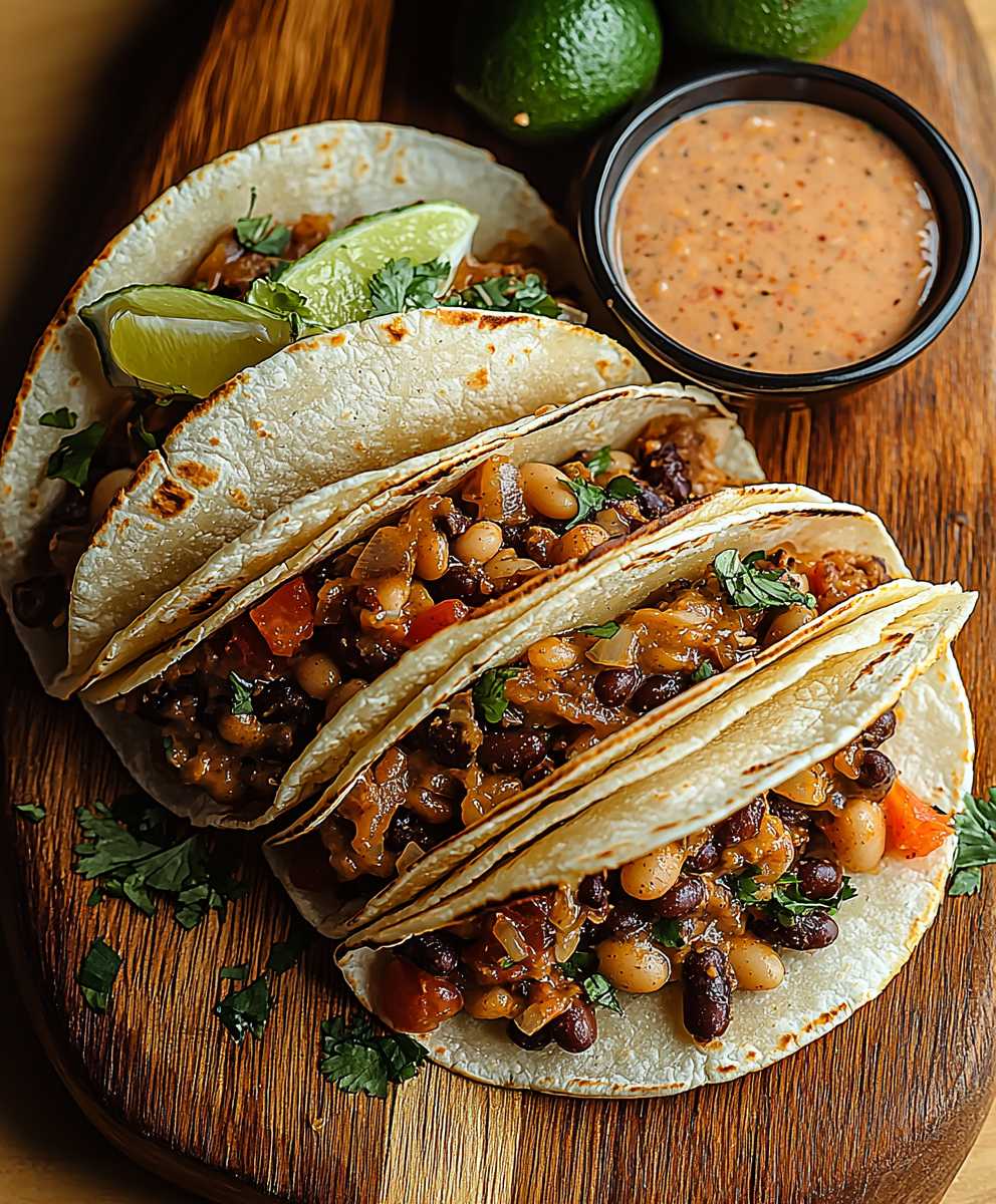 Crispy Bean Cheese Tacos