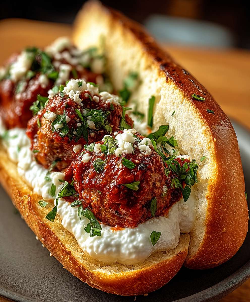 Frikadellen Subs mit Burrata