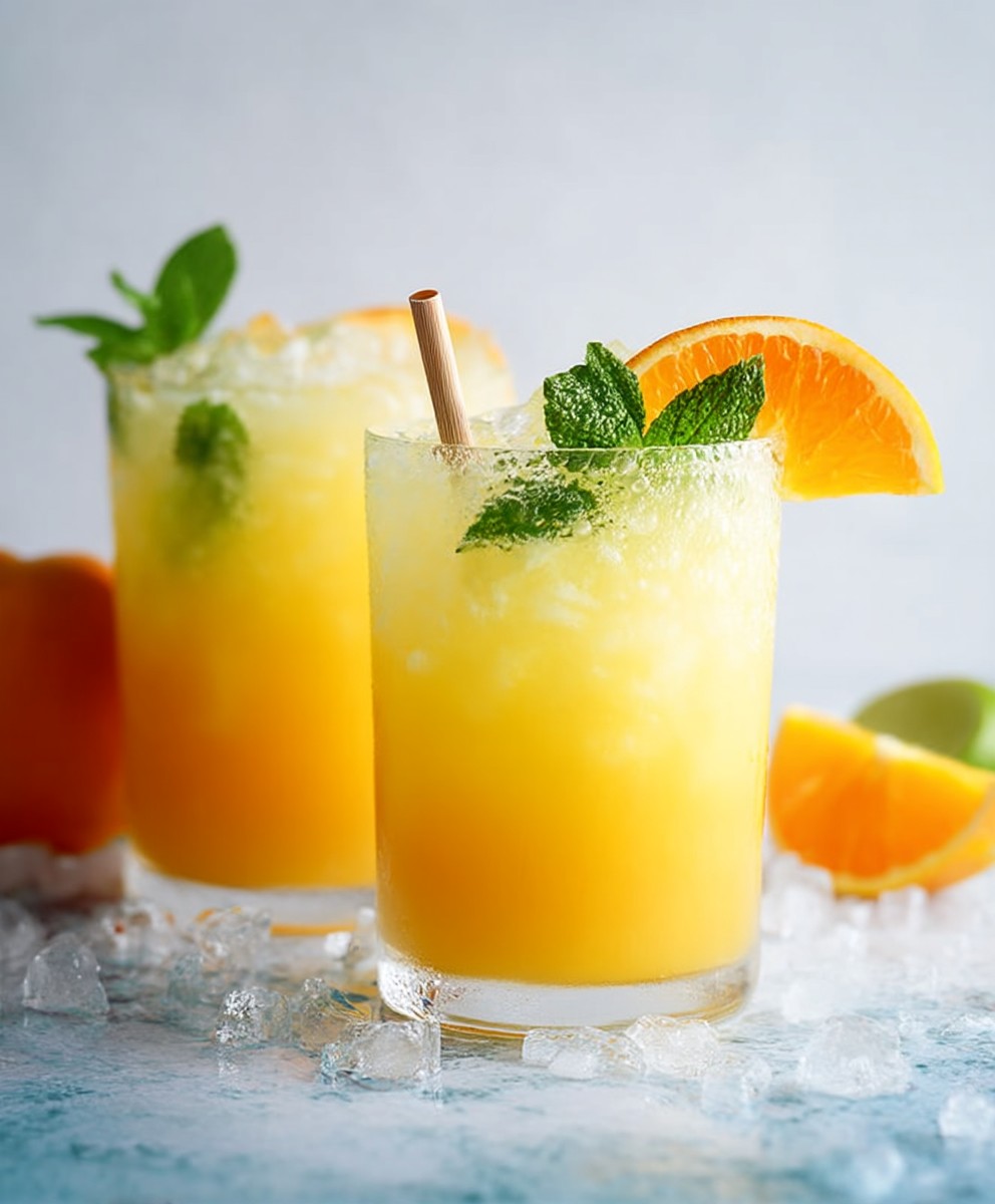 Orangen Kokoswasser Erfrischungsgetränk