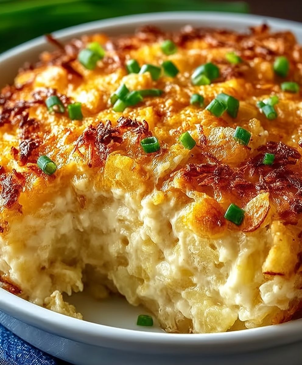 Käsiger Kartoffelauflauf Hashbrown