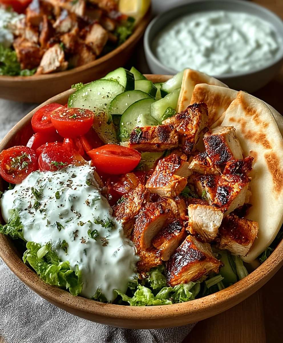 Hähnchen Gyros Schalen