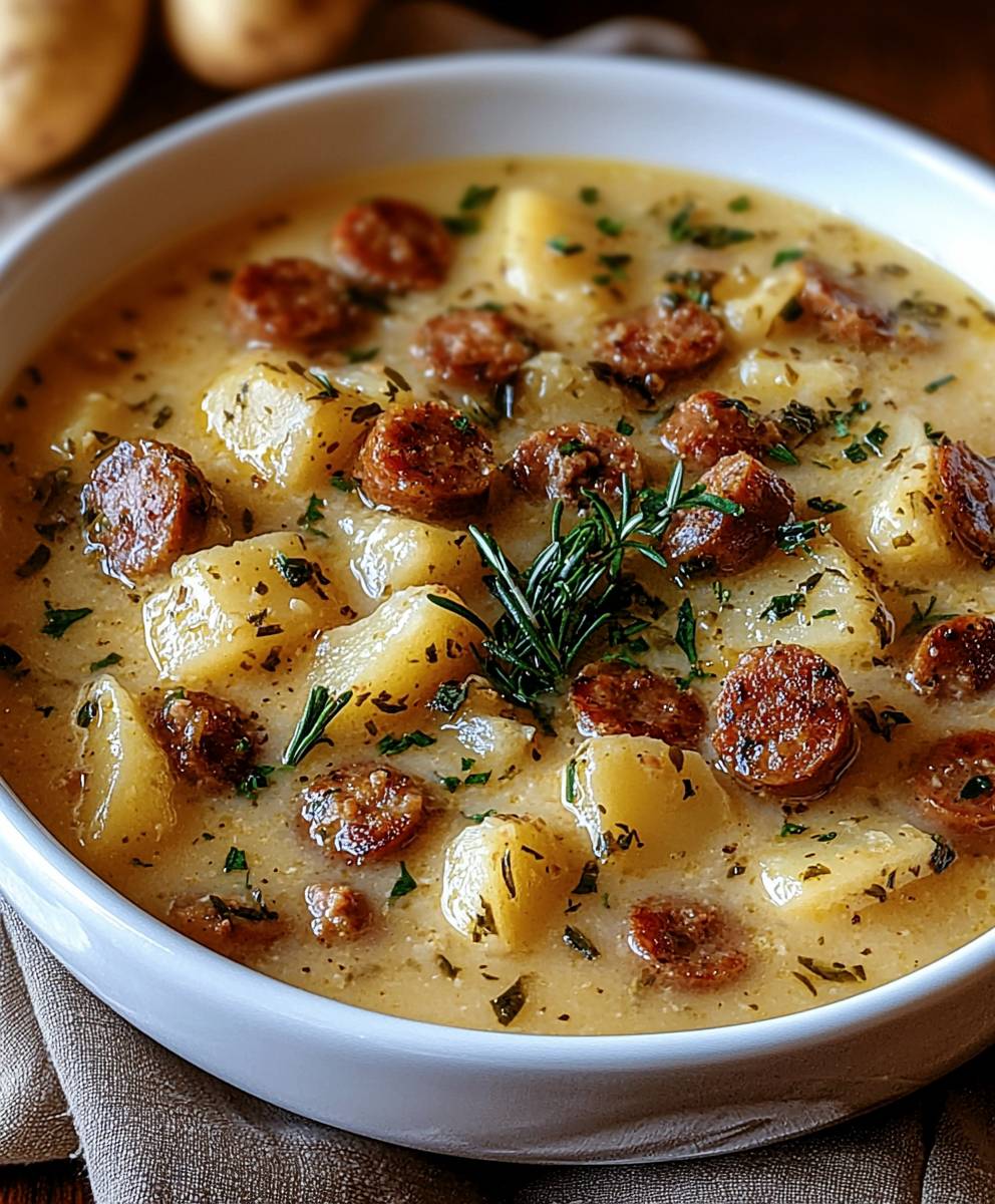 Kartoffelsuppe mit Würstchen