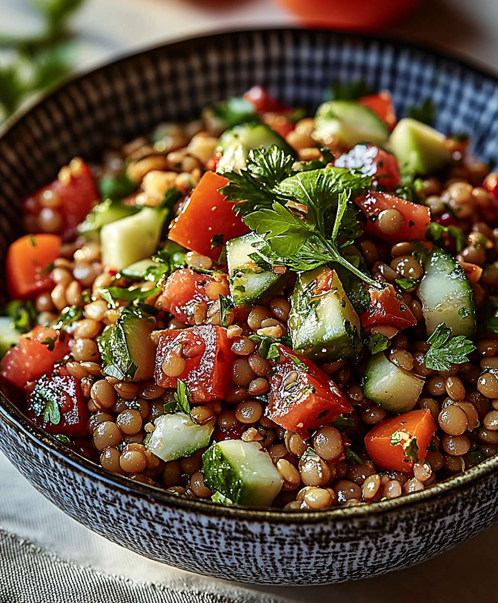 Orientalischer Linsensalat