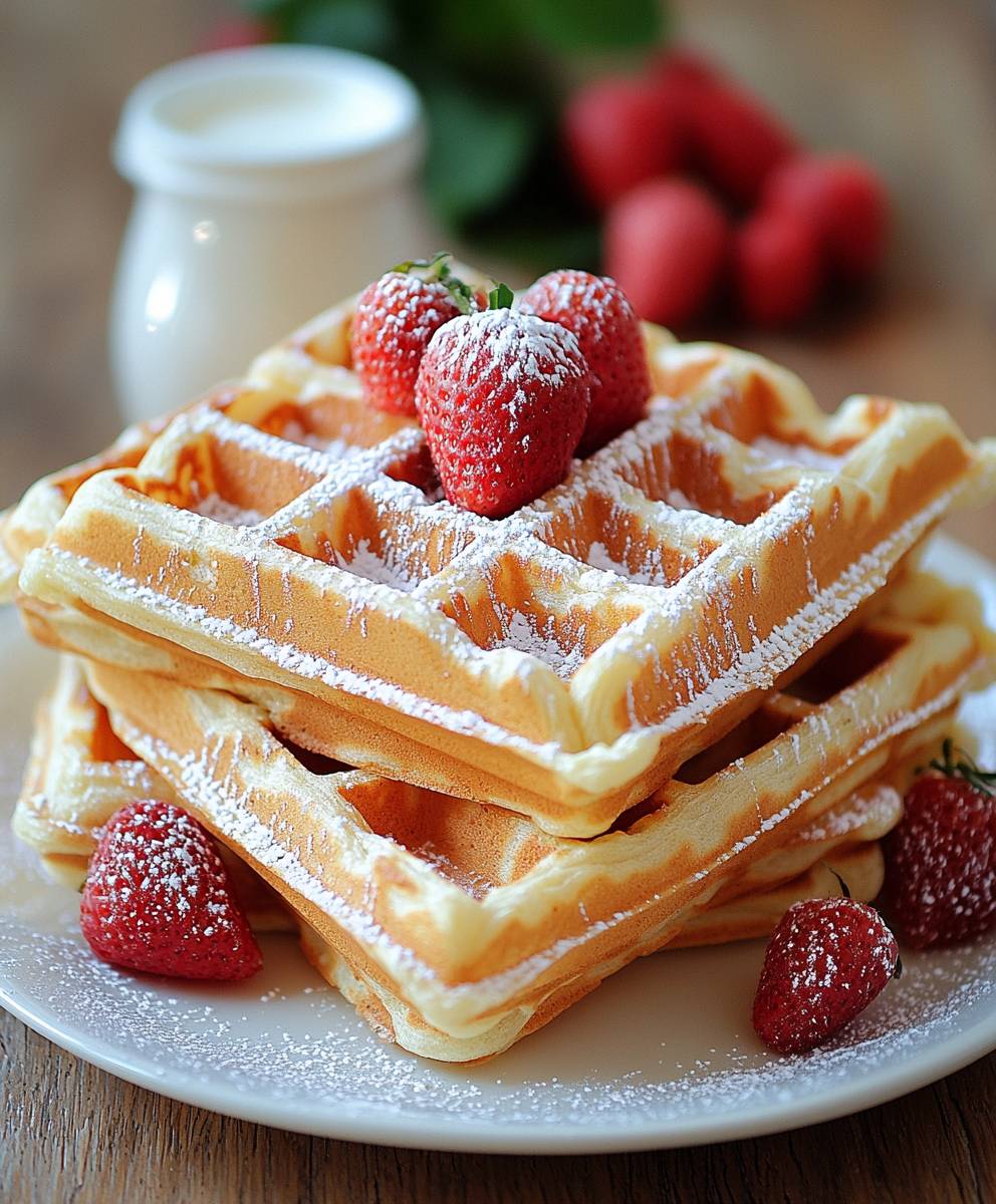 Buttermilch Waffeln Belgische Art