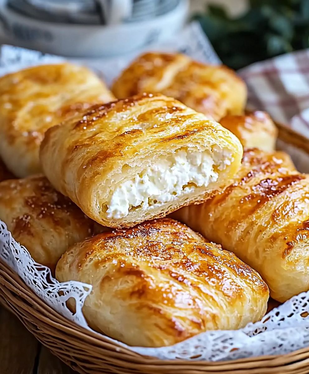 Quarktaschen mit Hüttenkäsefüllung