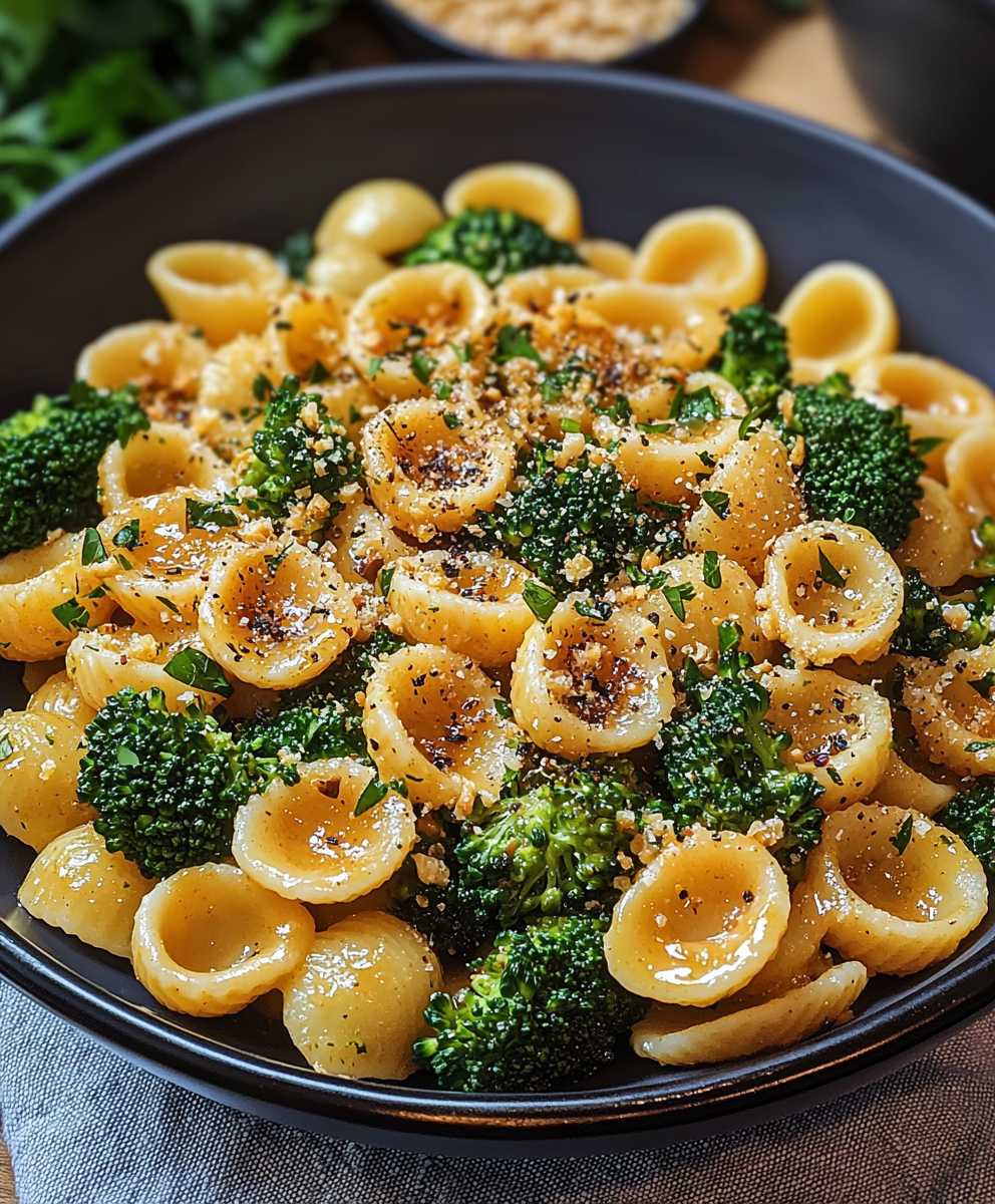 Erdnuss Brokkoli Orecchiette Pasta