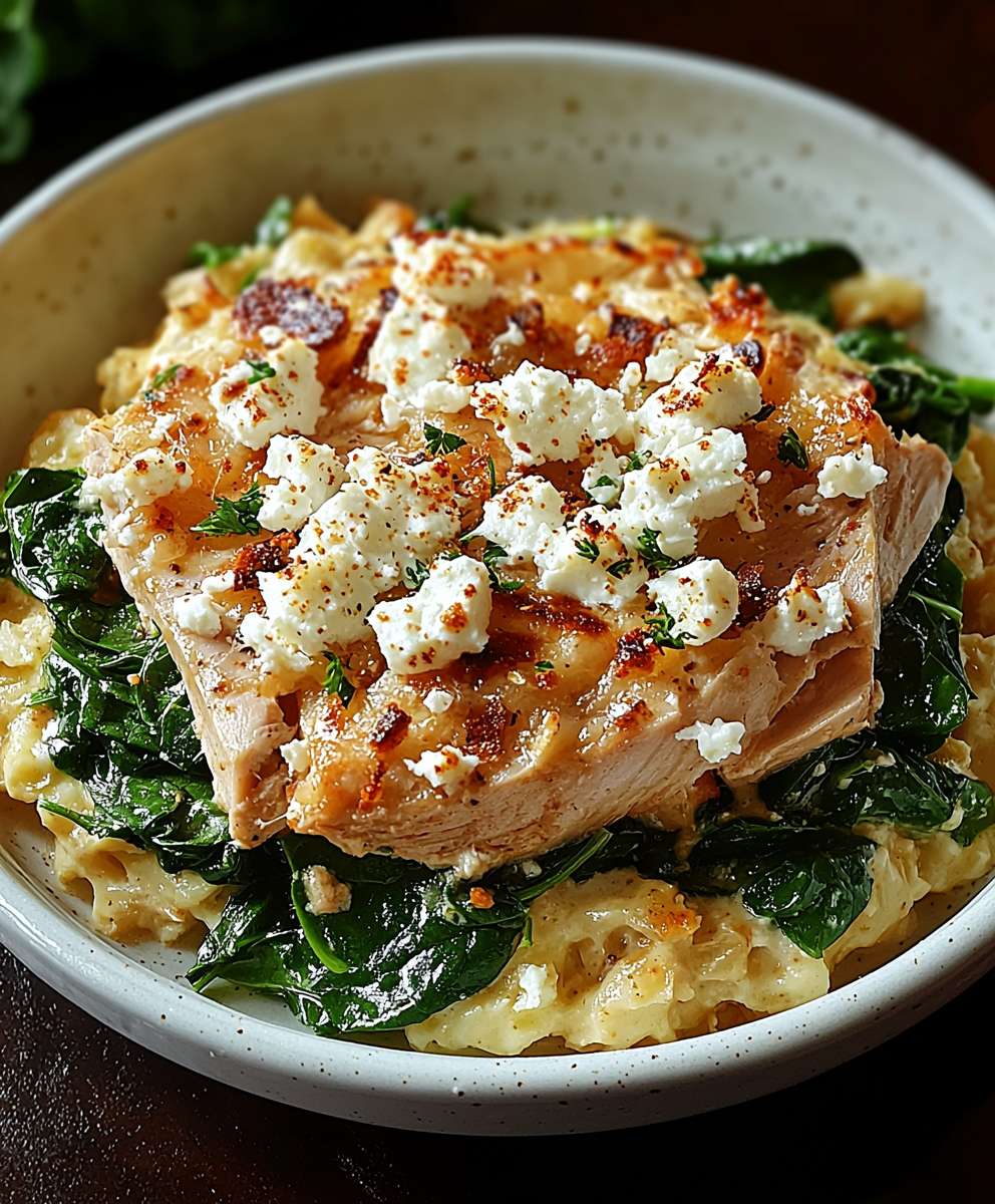 Thunfisch Auflauf Spinat Feta