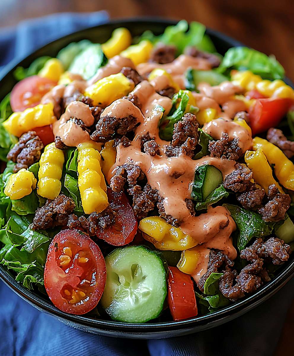 Low Carb Big Mac Salat