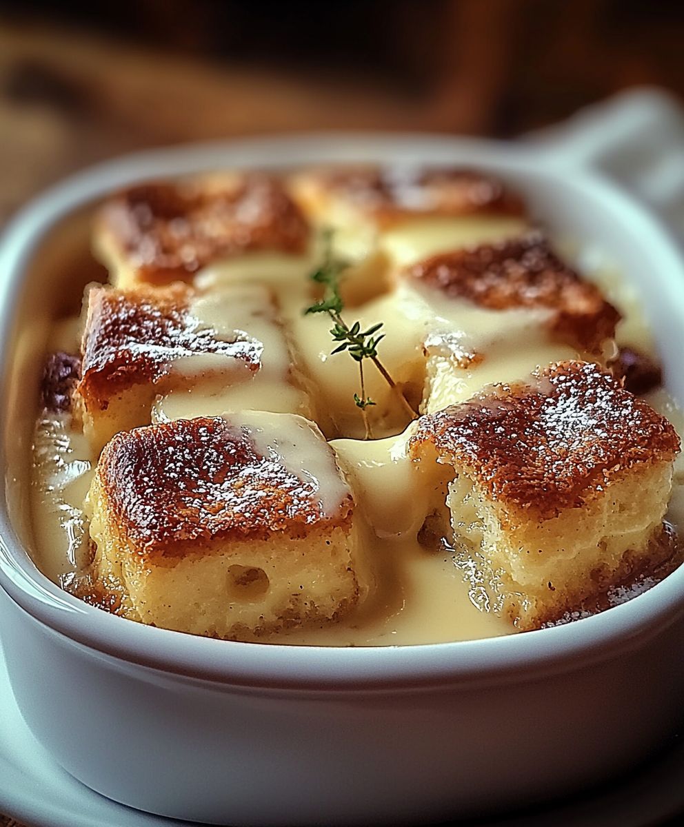 Brotpudding Vanillesauce selber machen