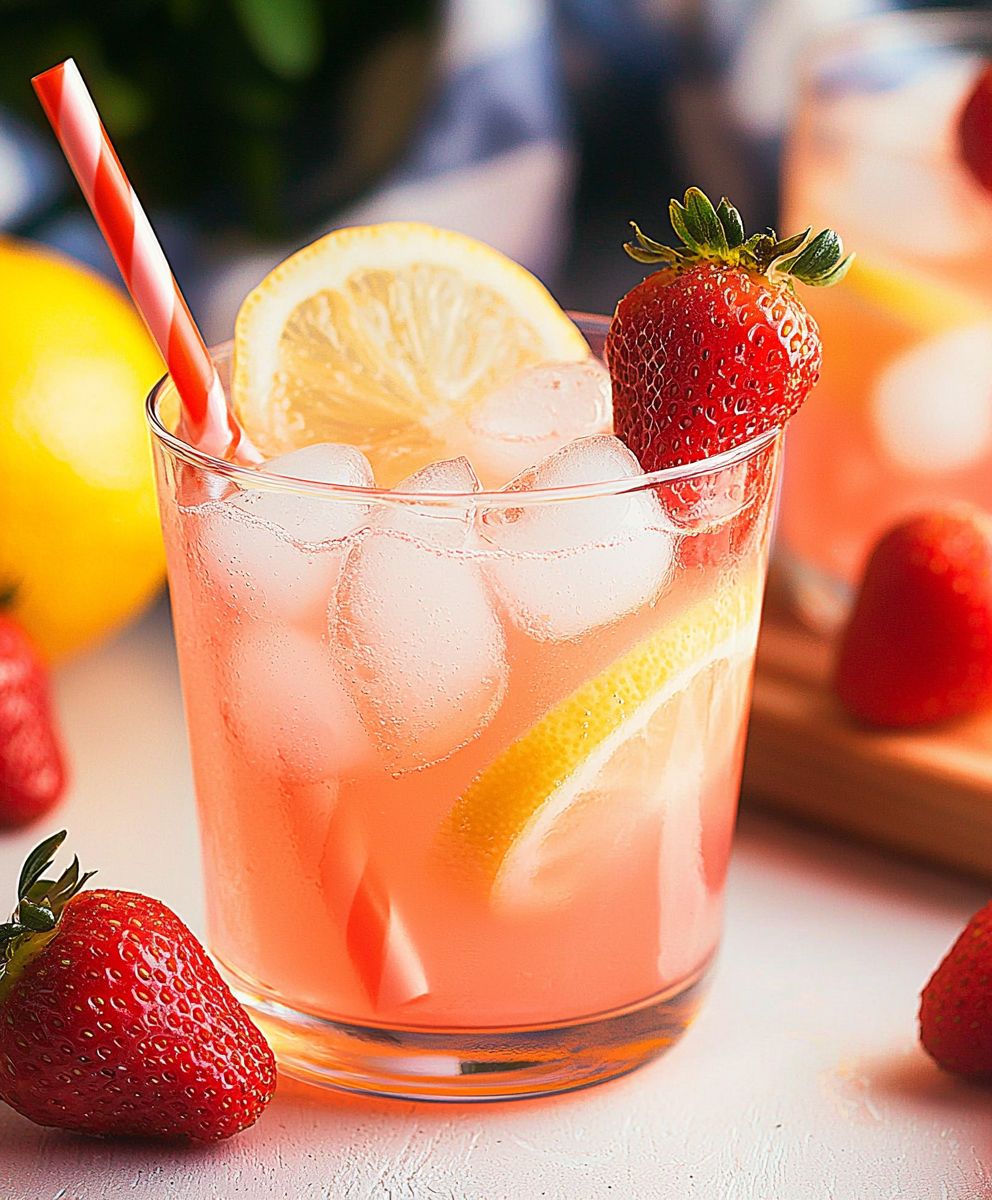 Erdbeer Wodka Limonade