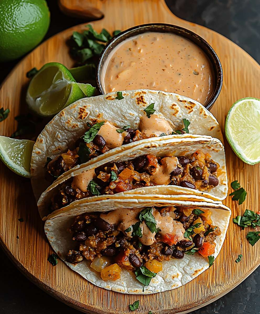 Crispy Bean Cheese Tacos