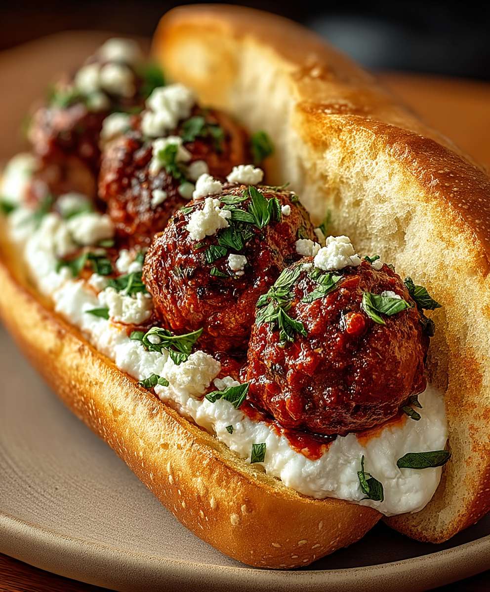 Frikadellen Subs mit Burrata